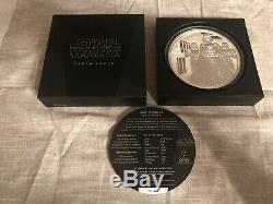 Star Wars Kilo. 999 Silver Coin Ronde Darth Vader Nouvelle-zélande Monnaie