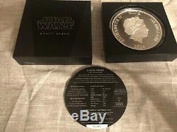 Star Wars Kilo. 999 Silver Coin Ronde Darth Vader Nouvelle-zélande Monnaie
